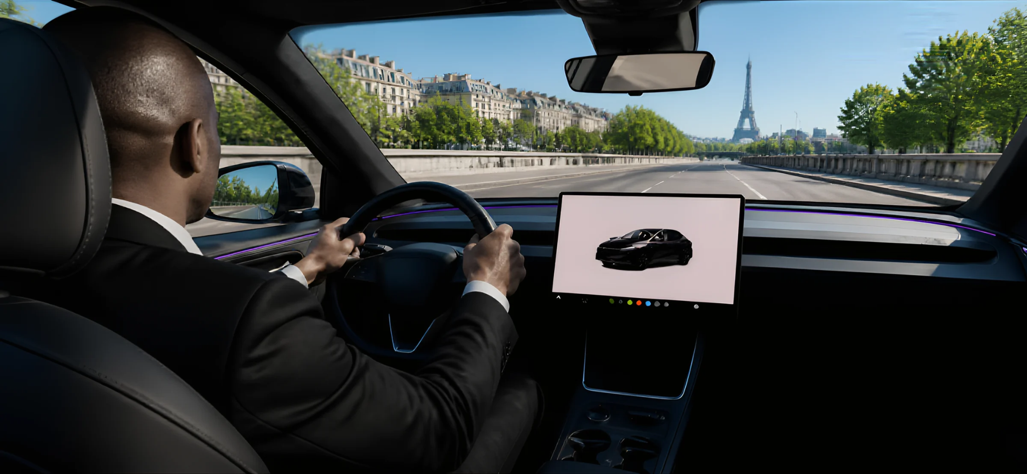 Chauffeur City Prime VTC 77 au volant à Paris